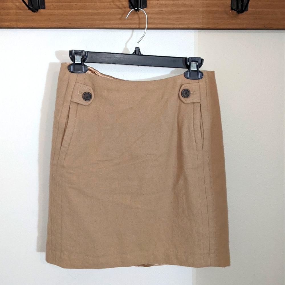 Banana Republic Camel Tan Wool Skirt